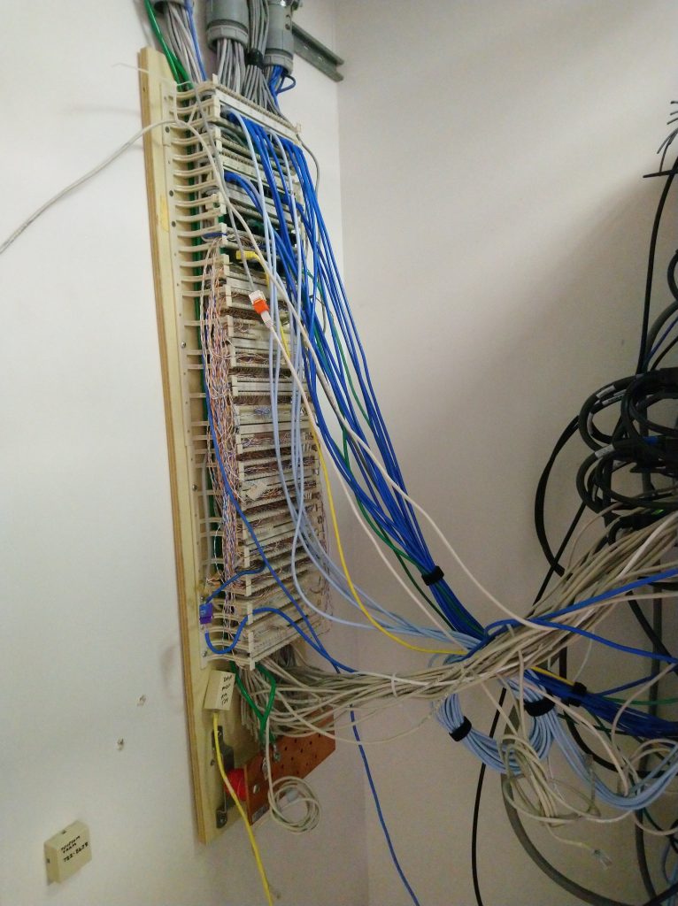 Network rack before rehab