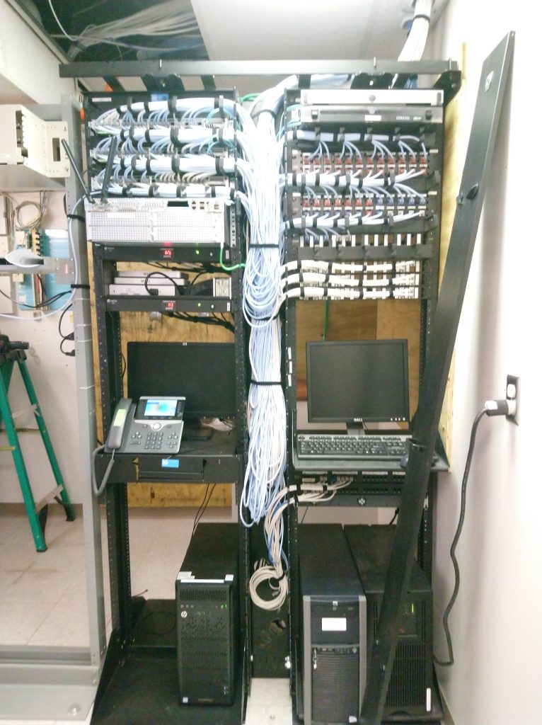 Network rack after rehab