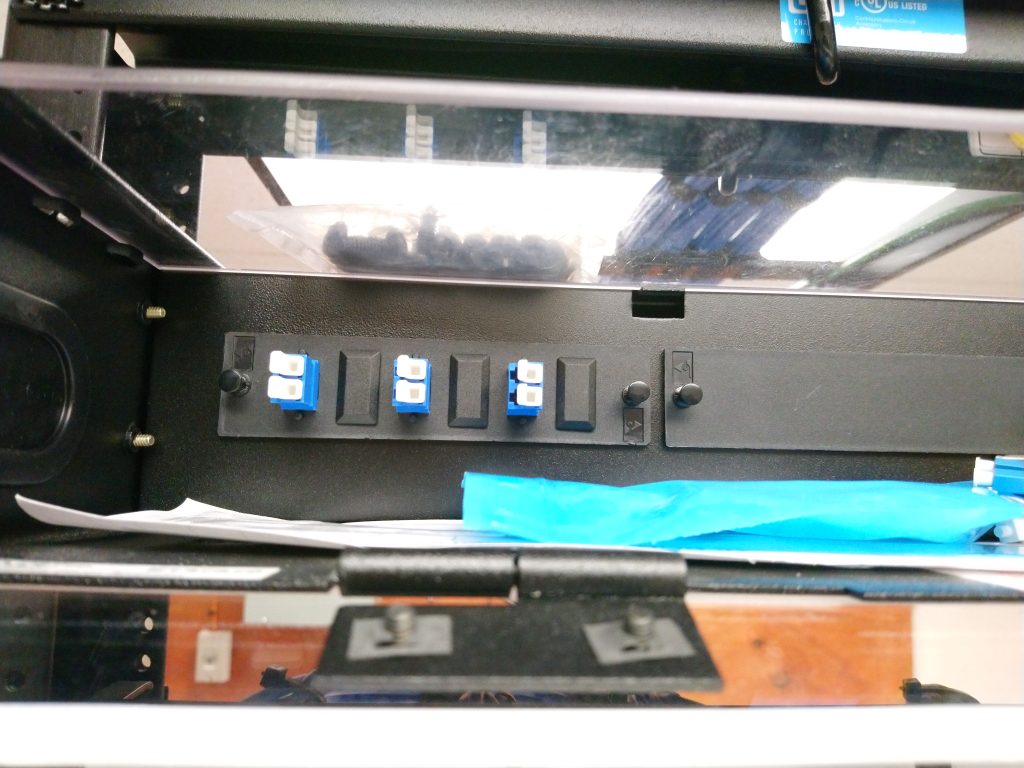 Fiber Optic tray closeup